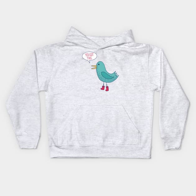 Emotional Support Duck Kids Hoodie by Matt Andrews